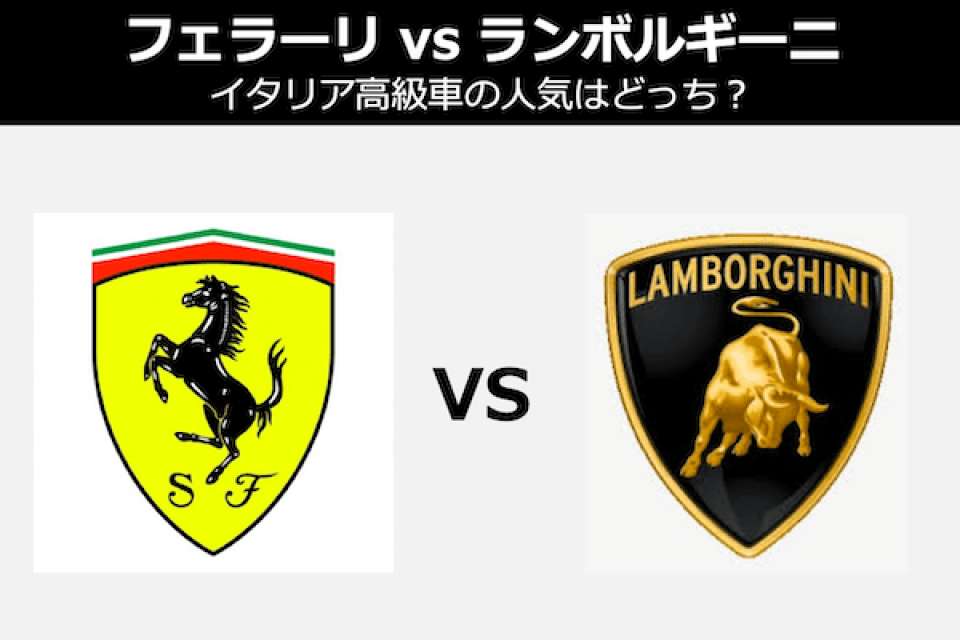 【フェラーリ vs ランボルギーニ】イタリア高級車の人気はどっち?人気投票!