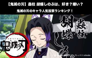 【鬼滅の刃】蟲柱 胡蝶しのぶは、好き？嫌い？｜鬼滅の刃のキャラ人気投票ランキング！