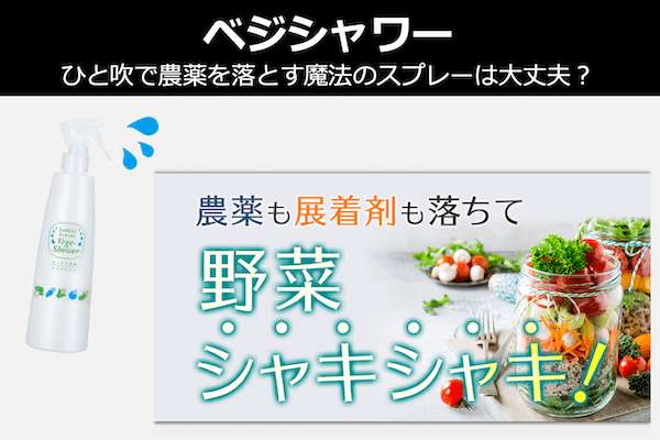 【ベジシャワー】ひと吹で農薬を落とす魔法のスプレーは大丈夫？怪しい？どっち？人気投票！