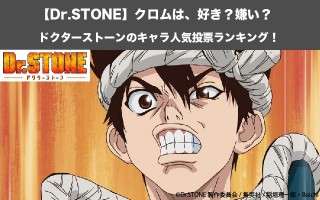 【Dr.STONE】クロムは、好き？嫌い？｜ドクターストーンのキャラ人気投票ランキング！