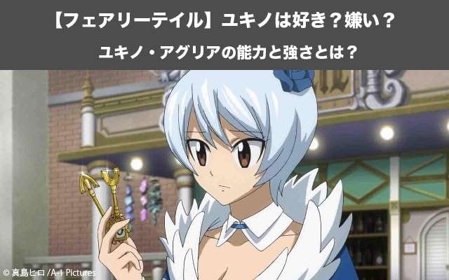 【フェアリーテイル】ユキノの強さと正体を紹介！ユキノ・アグリアの人気投票実施中！
