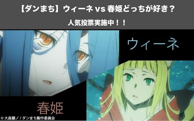 【ダンまち】ウィーネvs春姫どっちが好き？ダンまち3期のネタバレも！