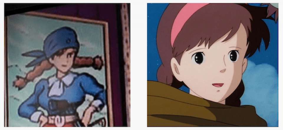 ドーラの若い頃とシータの比較