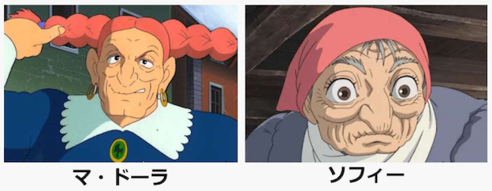 ドーラとソフィーの比較