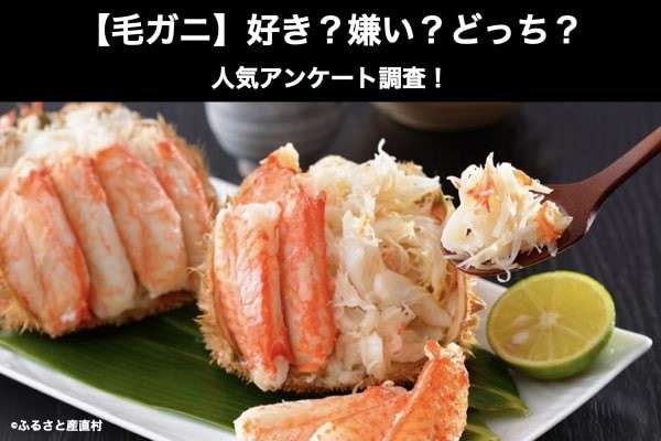 【毛ガニ】好き?嫌い?どっち?毛ガニを『まずい』と思う割合を人気アンケート調査!