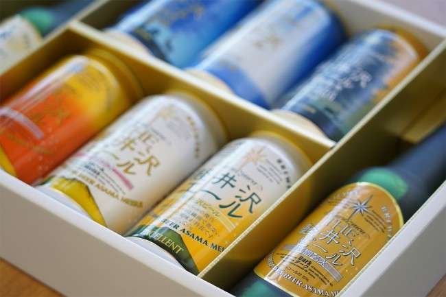 軽井沢ビールのおしゃれなパッケージ