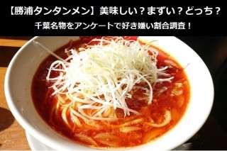 【勝浦タンタンメン】美味しい？まずい？どっち？千葉名物をアンケートで好き嫌い割合調査！