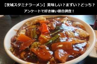 【茨城スタミナラーメン】美味しい？まずい？どっち？アンケートで好き嫌い割合調査！