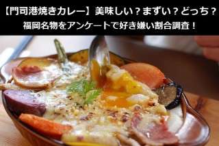 【門司港焼きカレー】美味しい？まずい？どっち？福岡名物をアンケートで好き嫌い割合調査！
