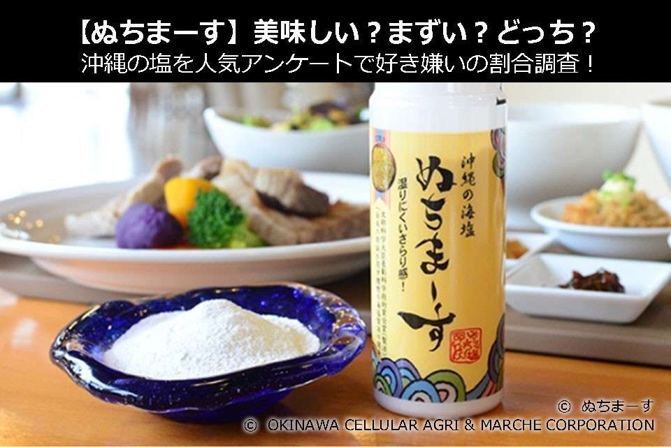 【ぬちまーす】美味しい?まずい?どっち?沖縄の塩を人気アンケートで好き嫌いの割合調査!