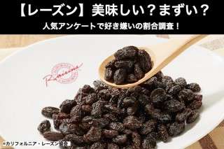 【レーズン（干ぶどう）】美味しい？まずい？どっち？人気アンケートで好き嫌いの割合調査！