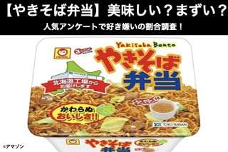 【やきそば弁当】美味しい？まずい？どっち？人気アンケートで好き嫌いの割合調査！
