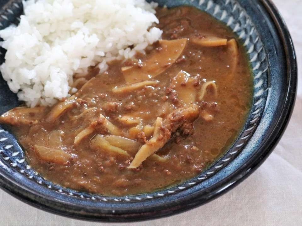 【竹の子スライス入り五領玉ねぎカレー】は好き嫌いが分かれる？