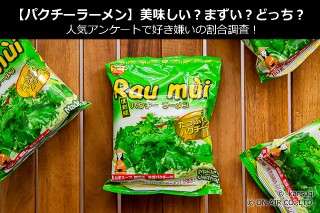 【パクチーラーメン】美味しい？まずい？どっち？人気アンケートで好き嫌いの割合調査！
