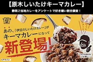 【原木しいたけキーマカレー】美味しい？まずい？どっち？静岡ご当地カレーをアンケートで好き嫌い割合調査！