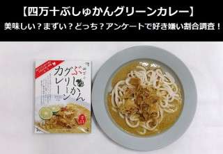 【四万十ぶしゅかんグリーンカレー】美味しい？まずい？どっち？アンケートで好き嫌い割合調査！