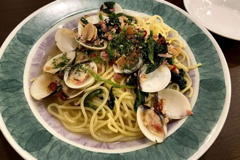 スパゲッティと一緒に!