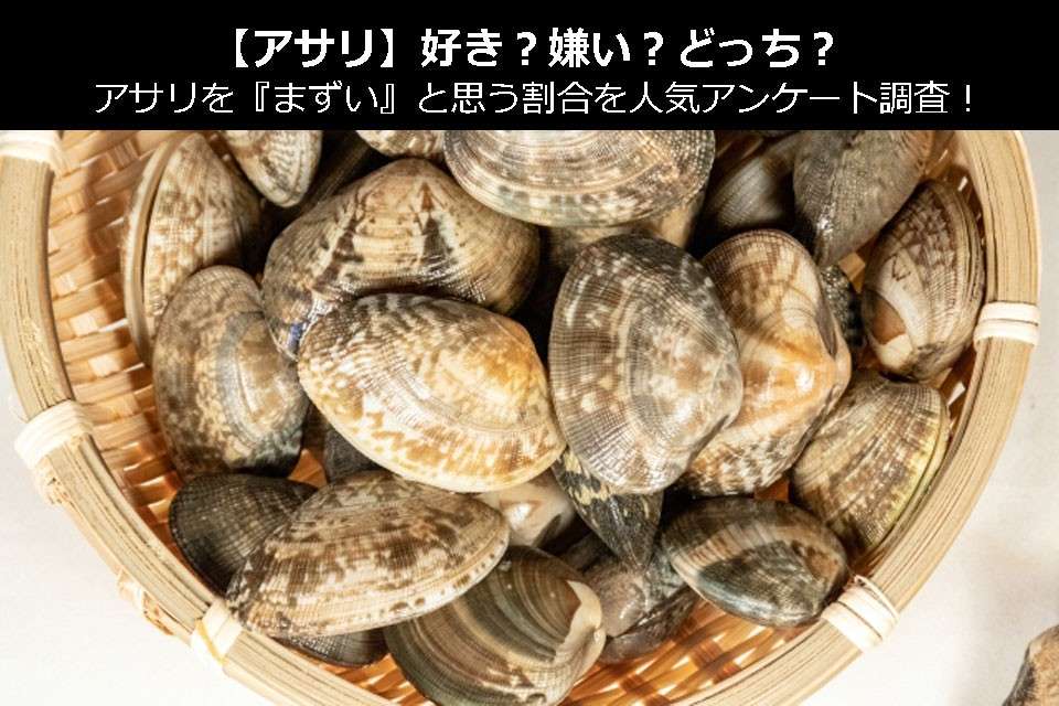 【アサリ】好き?嫌い?どっち?アサリを『まずい』と思う割合を人気アンケート調査!