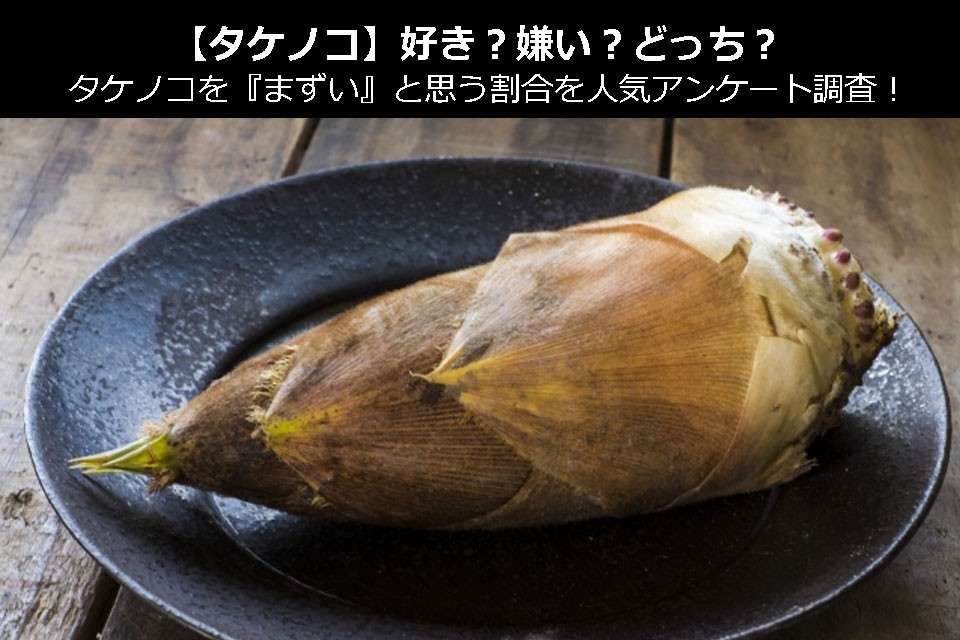 【タケノコ】好き?嫌い?どっち?タケノコを『まずい』と思う割合を人気アンケート調査!