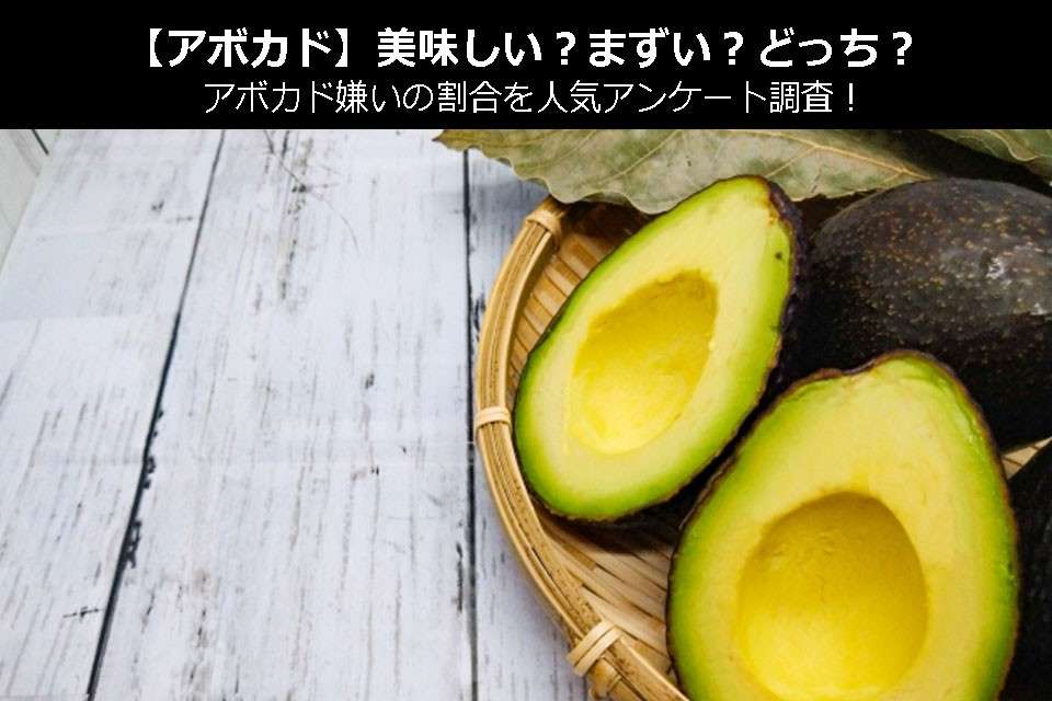 【アボカド】美味しい?まずい?どっち?アボカド嫌いの割合を人気アンケート調査!