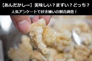 【あんだかしー】美味しい？まずい？どっち？人気アンケートで好き嫌いの割合調査！