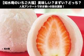 【如水庵のいちご大福】美味しい？まずい？どっち？人気アンケートで好き嫌いの割合調査！