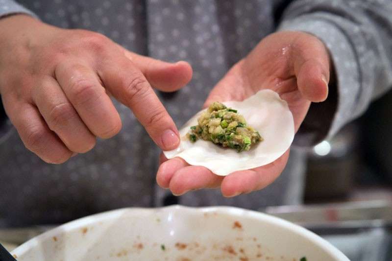 餃子に入れてみる!