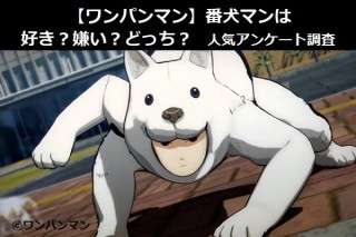 【ワンパンマン】番犬マンは好き？嫌い？どっち？人気アンケート調査