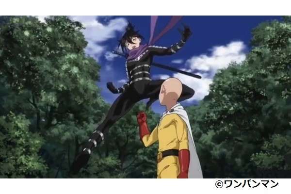 サイタマVS音速のソニックの戦闘シーン