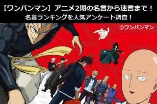 【ワンパンマン】アニメ2期の名言から迷言まで！名言ランキングを人気アンケート調査！