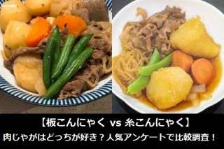 【板こんにゃく vs 糸こんにゃく】肉じゃがはどっちが好き？人気アンケートで比較調査！
