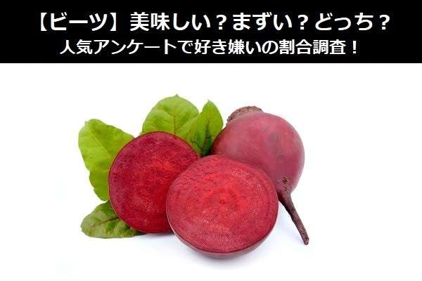 【ビーツ】美味しい？まずい？どっち？人気アンケートで好き嫌いの割合調査！