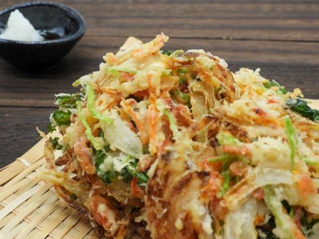 かき揚げに入れて、においと苦味を消す!