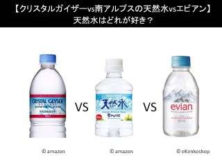 【クリスタルガイザーvs南アルプスの天然水vsエビアン】天然水はどれが好き？人気アンケートで比較調査！