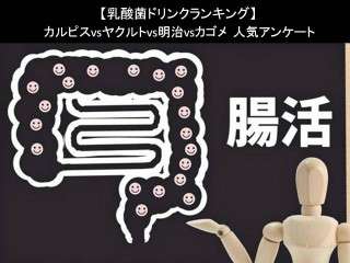 【乳酸菌ドリンクランキング】カルピスvsヤクルトvs明治vsカゴメ｜人気アンケートで比較調査！