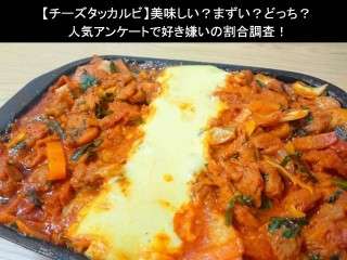 【チーズタッカルビ】美味しい？まずい？どっち？人気アンケートで好き嫌いの割合調査！