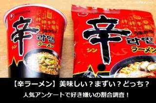 【辛ラーメン】美味しい？まずい？どっち？人気アンケートで好き嫌いの割合調査！