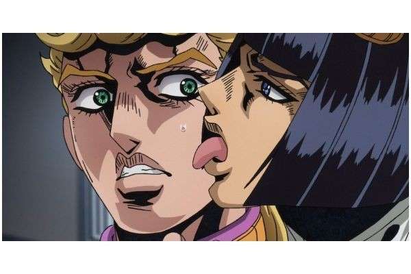  ジョルノの汗を舐めるブチャラティー
