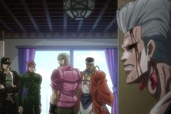  呪いのデーボと戦闘を終えたポルナレフを迎えた仲間達の態度