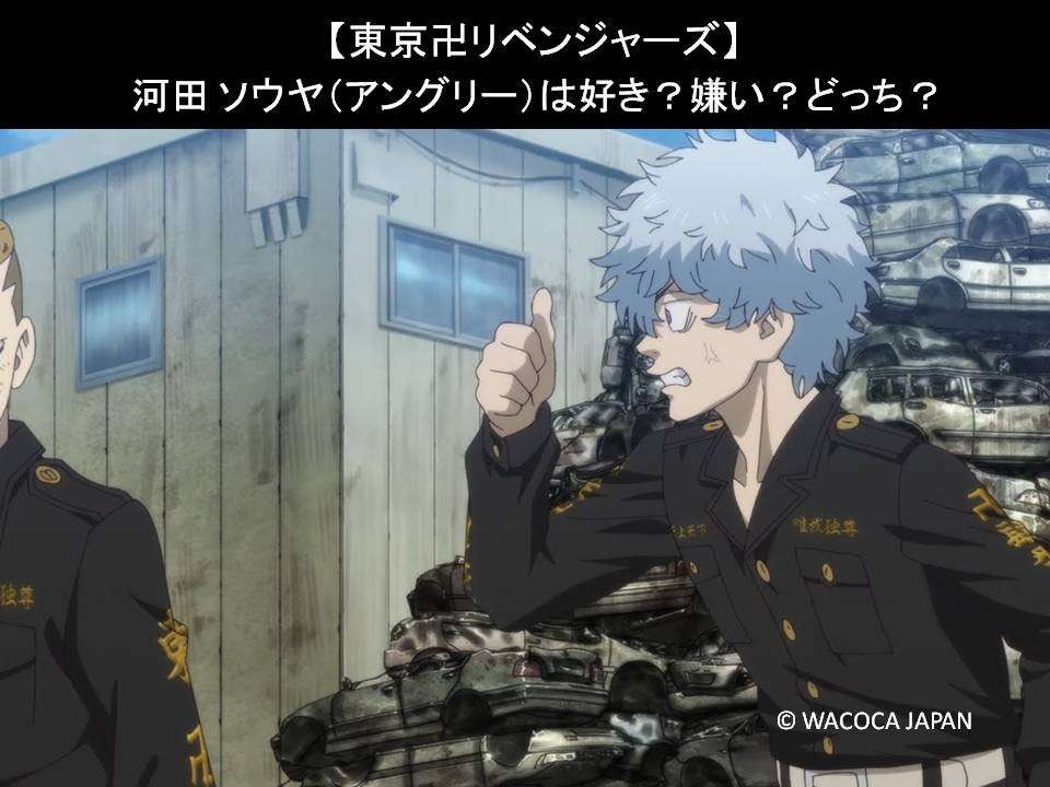 【東京卍リベンジャーズ】河田 ソウヤ(アングリー)は好き?嫌い?どっち?人気アンケート調査!