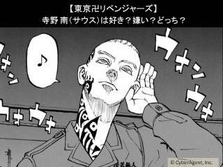 【東京卍リベンジャーズ】寺野 南（サウス）は好き？嫌い？どっち？人気アンケート調査！