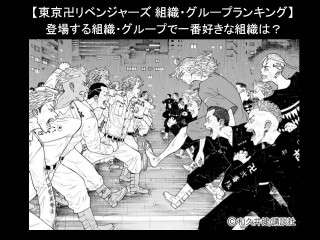 【東京卍リベンジャーズ 組織・グループランキング】登場する組織・グループで一番好きな組織は？人気アンケート調査！