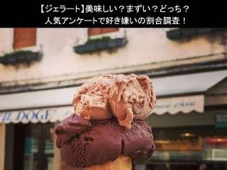 【ジェラート】美味しい？まずい？どっち？人気アンケートで好き嫌いの割合調査！