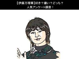 【伊藤万理華】好き？嫌い？どっち？人気アンケート調査！