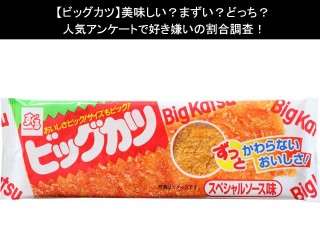 【ビッグカツ】美味しい？まずい？どっち？人気アンケートで好き嫌いの割合調査！