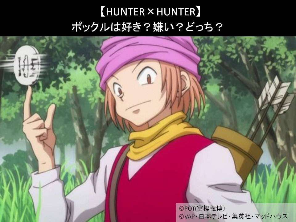 【HUNTER×HUNTER】ポックルは好き?嫌い?どっち?