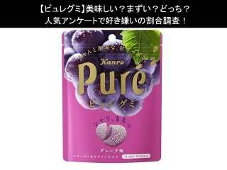 【ピュレグミ】美味しい？まずい？どっち？人気アンケートで好き嫌いの割合調査！