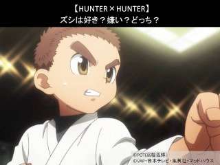 【HUNTER×HUNTER】ズシは好き？嫌い？どっち？人気アンケート調査！