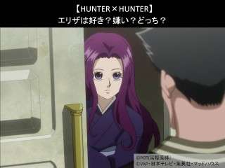 【HUNTER×HUNTER】エリザは好き？嫌い？どっち？人気アンケート調査！