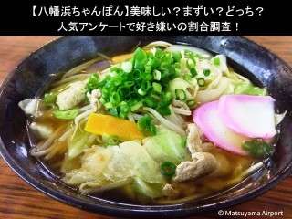 【八幡浜ちゃんぽん】美味しい？まずい？どっち？人気アンケートで好き嫌いの割合調査！